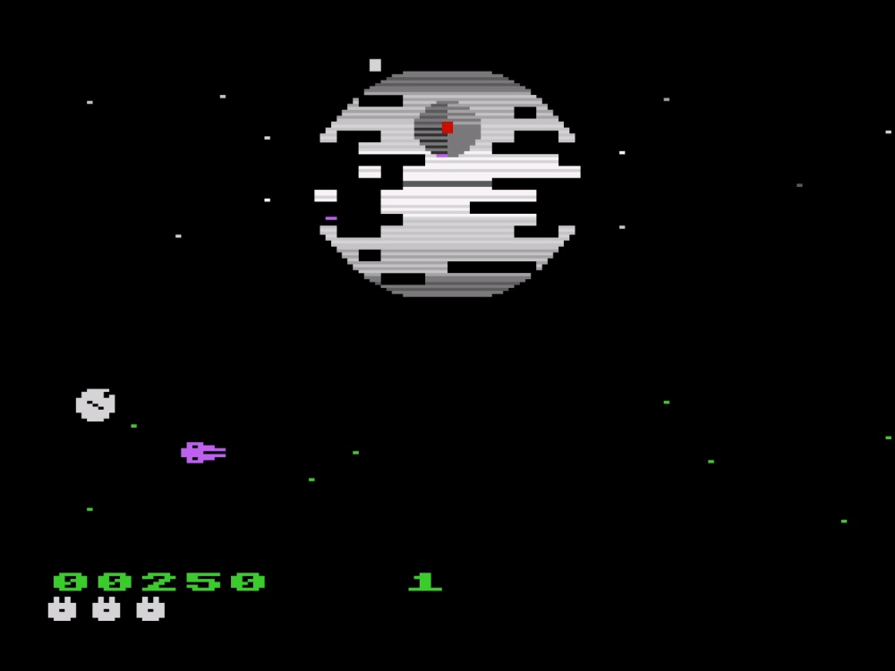 Gameplay of Star Wars: Return of the Jedi - Death Star Battle for Atari 5200